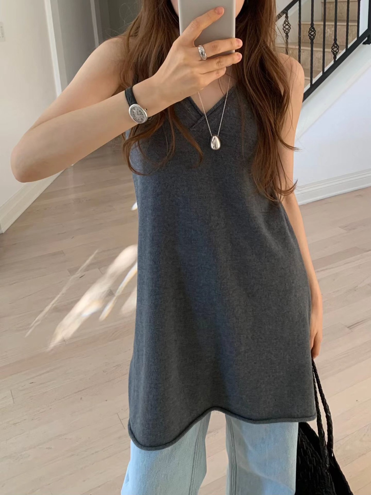 (OUNCE) grove v  knit  onepiece
