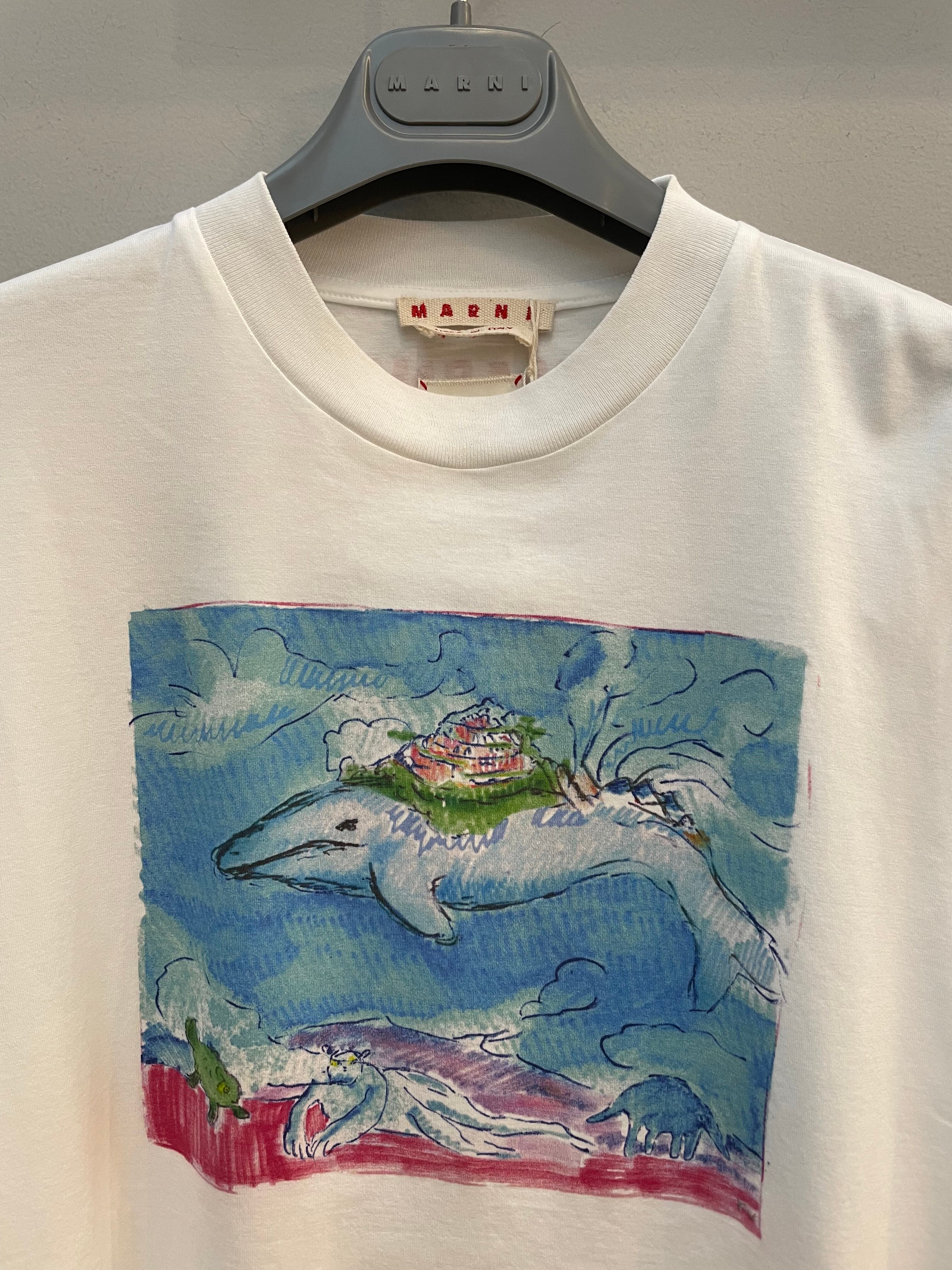 【MARNI】 マルニ デザインTシャツ ポルトガル製 X547