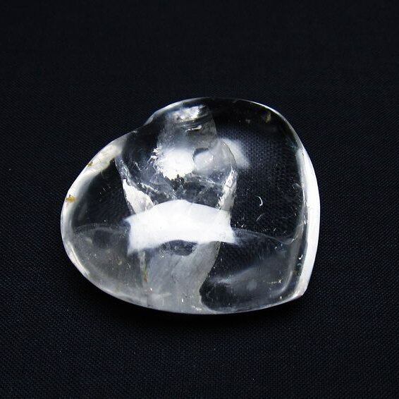 水晶 ハート置物 一点物 145-1511
