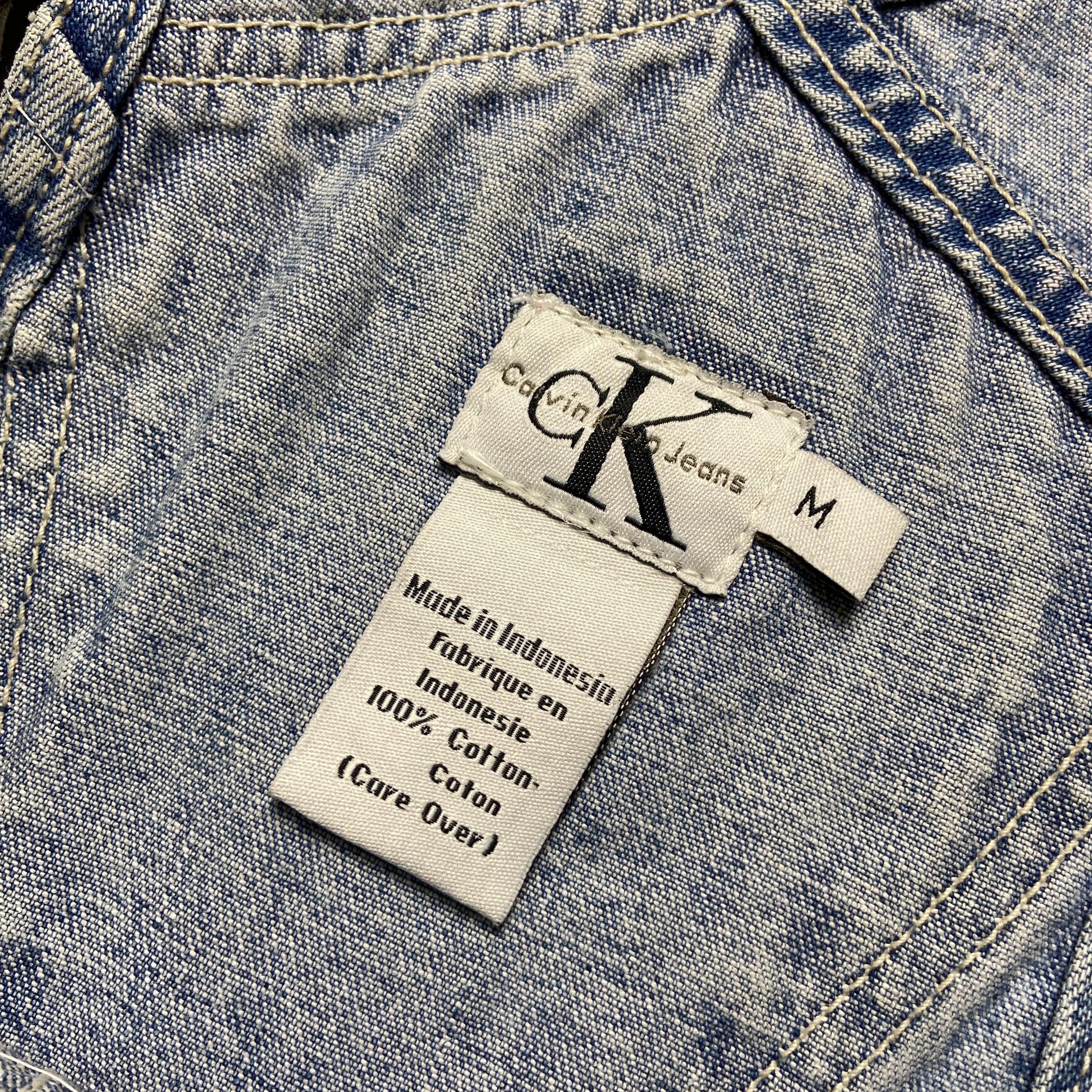 90年代 Calvin Klein Jeans カルバンクライン デニムオーバーオール ...