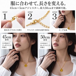 6ペンスコインネックレス ゴールド