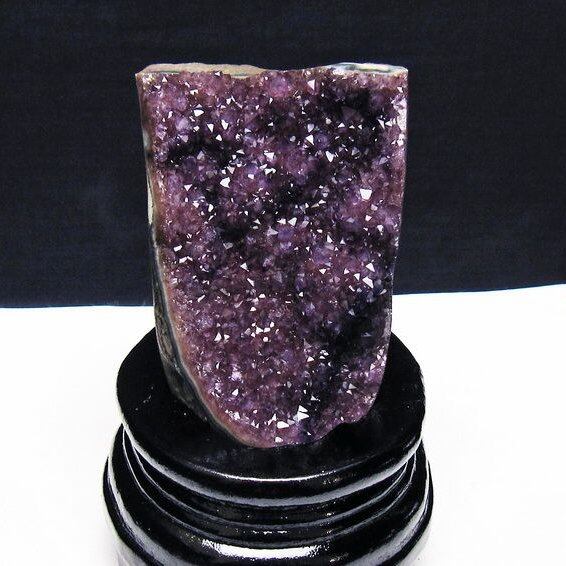 アメジスト クラスター ウルグアイ産 原石 amethyst 一点物 台座付属 182-7913