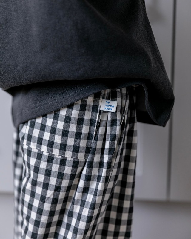〘予約〙oatmeal / Basic check pants