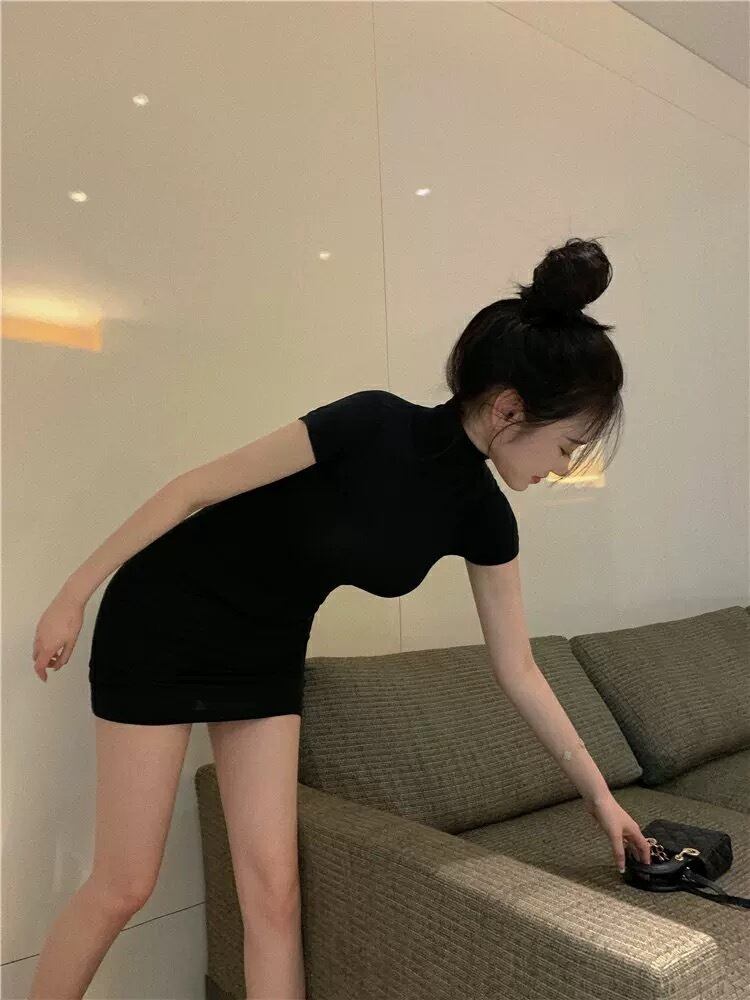 もっちりタイトミニワンピース•2色 | amemu