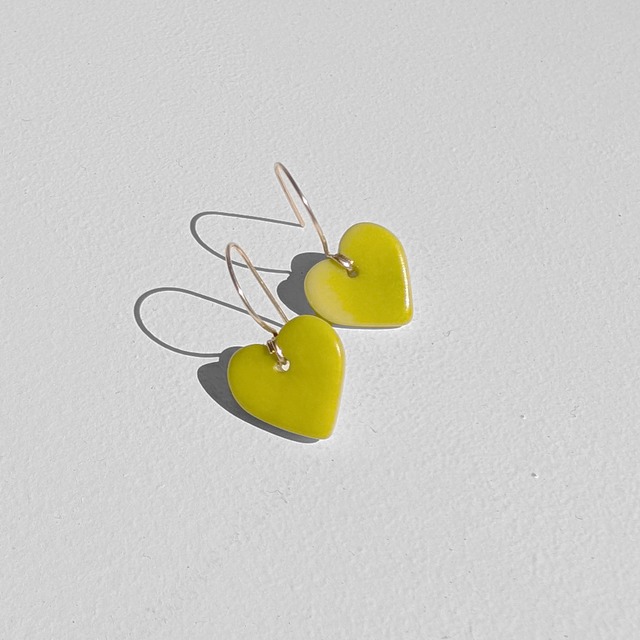 LIMITED38 / 14kgf 1Heart Tagua Nuts pierced earrings