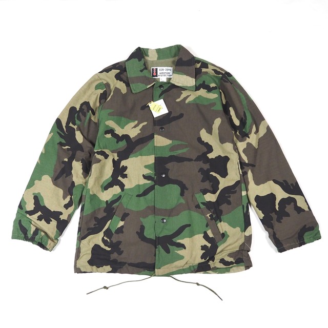 【NOS】SUB-ZERO woodland camo coach jacket S