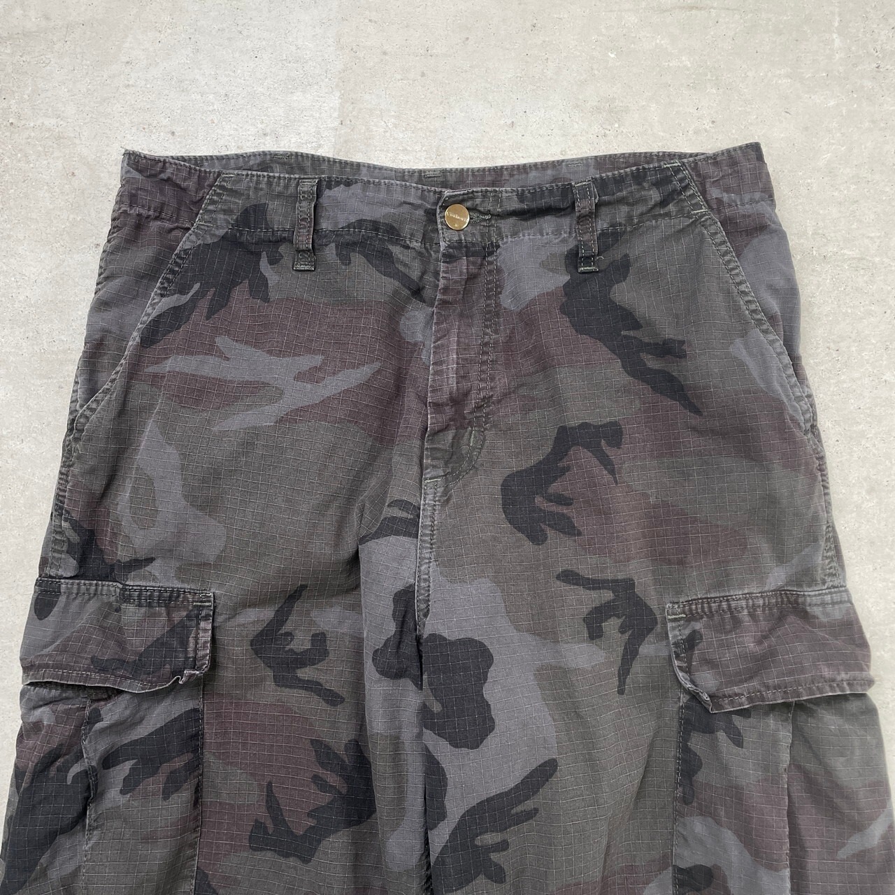 Carhartt カーハート リップストップ 迷彩 カーゴパンツ メンズW32 