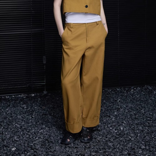 コットンストレートパンツ ・21376