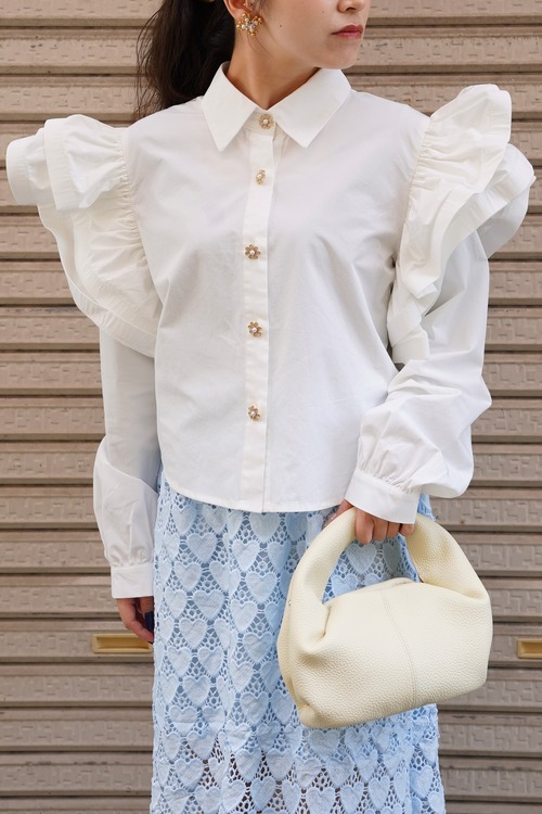 AFTERGLOW RUFFLE BLOUSE