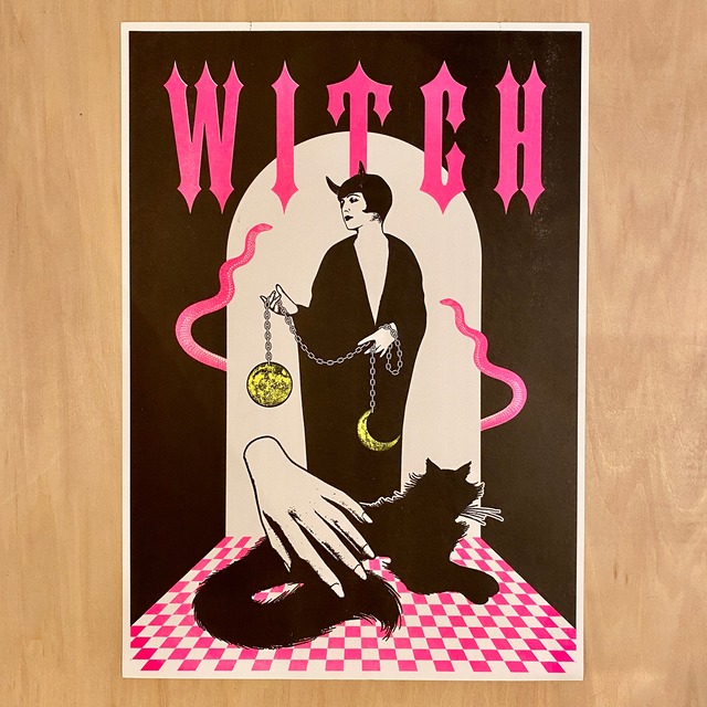 【POSTER / RISOGRAPH】Witch is My Mén Shén｜Miyake Aya