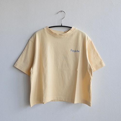 《Façade 2024SS》Ishi wide SS tee / butter