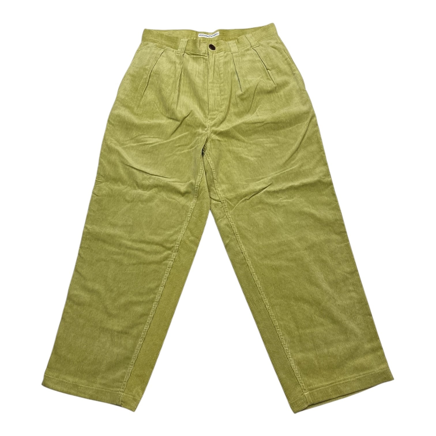 【NO ROLL】THICKWALK CORDS PANTS(LIME GREEN)〈国内送料無料〉