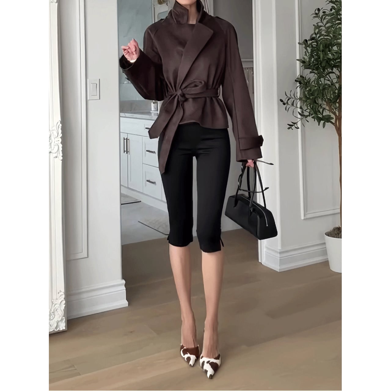 サイドスリットカプリパンツ JC0298