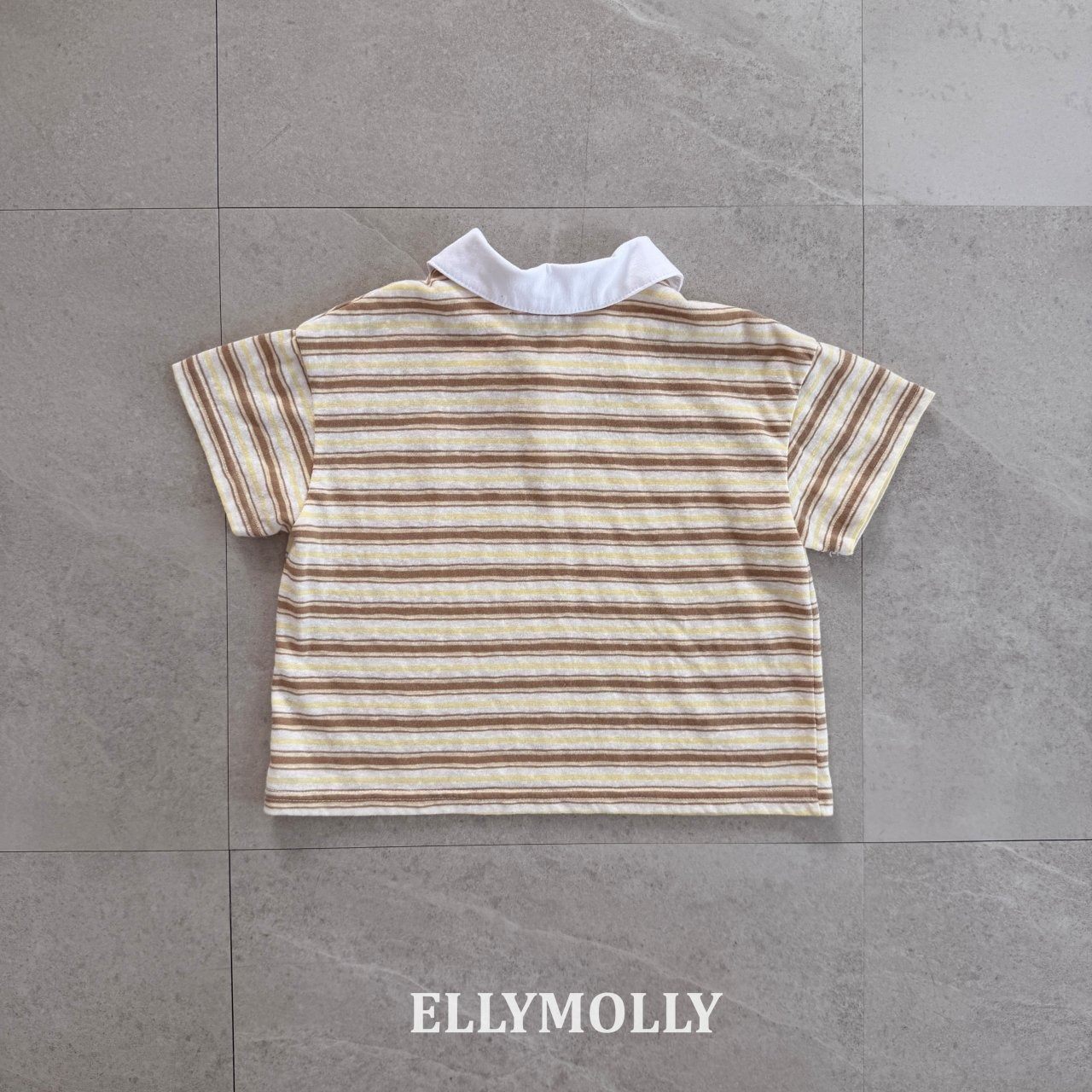[ELLYMOLLY] Smart Collar Tee +fee2 / [엘리몰리] 스마트카라티