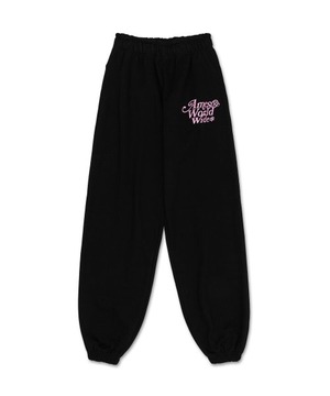 [AMES-WORLDWIDE] SIGNATURE LOGO SWEATPANTS BLACK