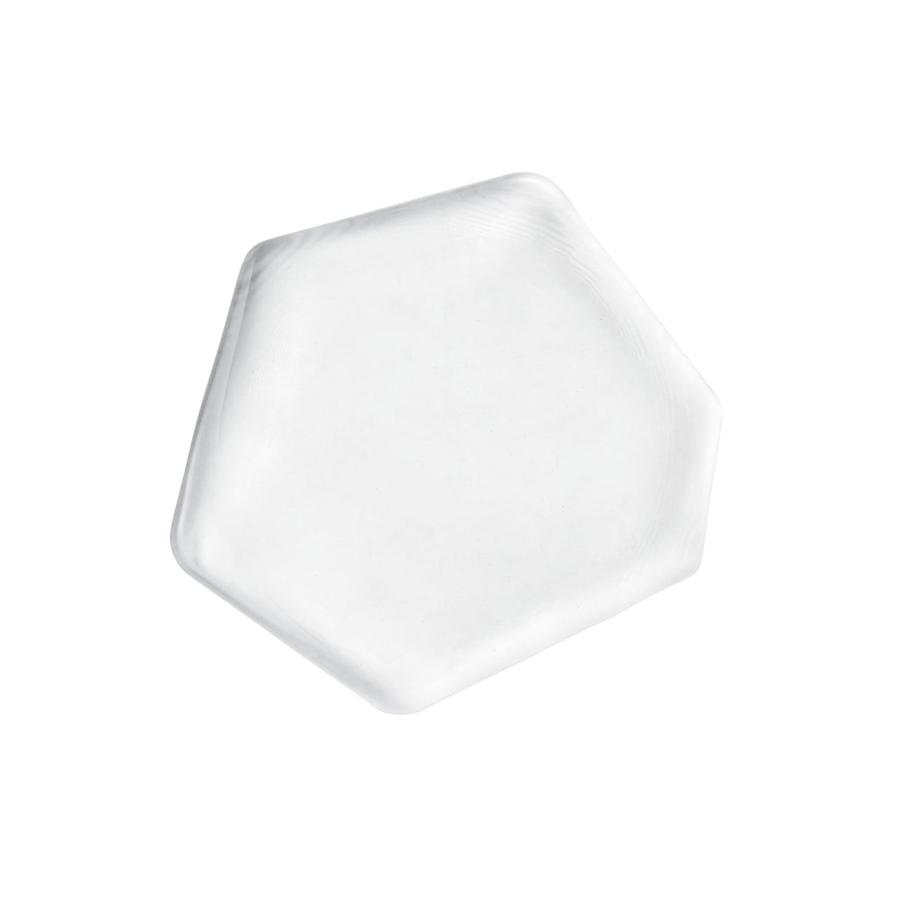 吉沼硝子 ガラス プレート 皿 変形 六角形 多角形 約12cm クリア 透明 YSM-YD1-PLTCR