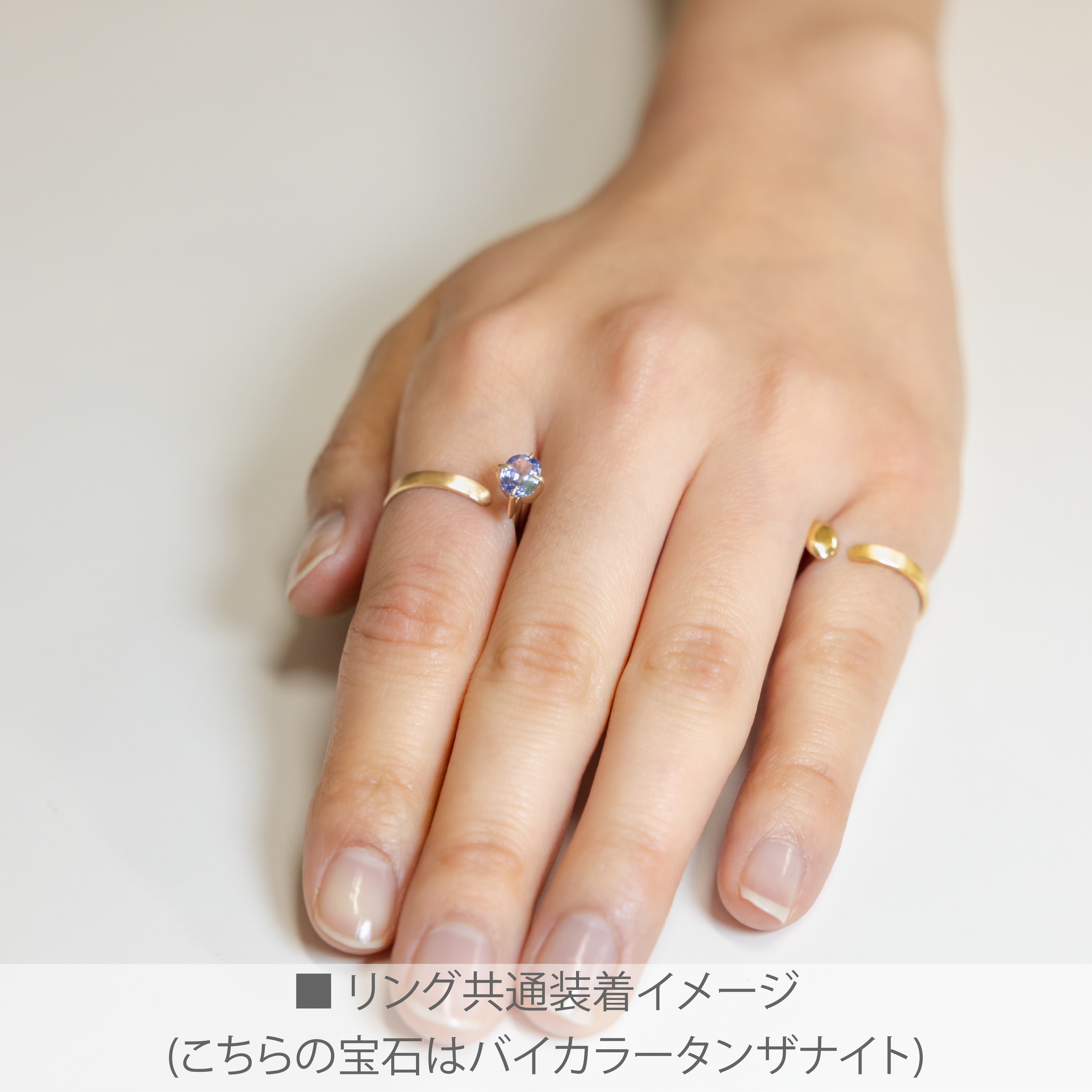 K10ドットバーリング オーバル | Nando Jewelry