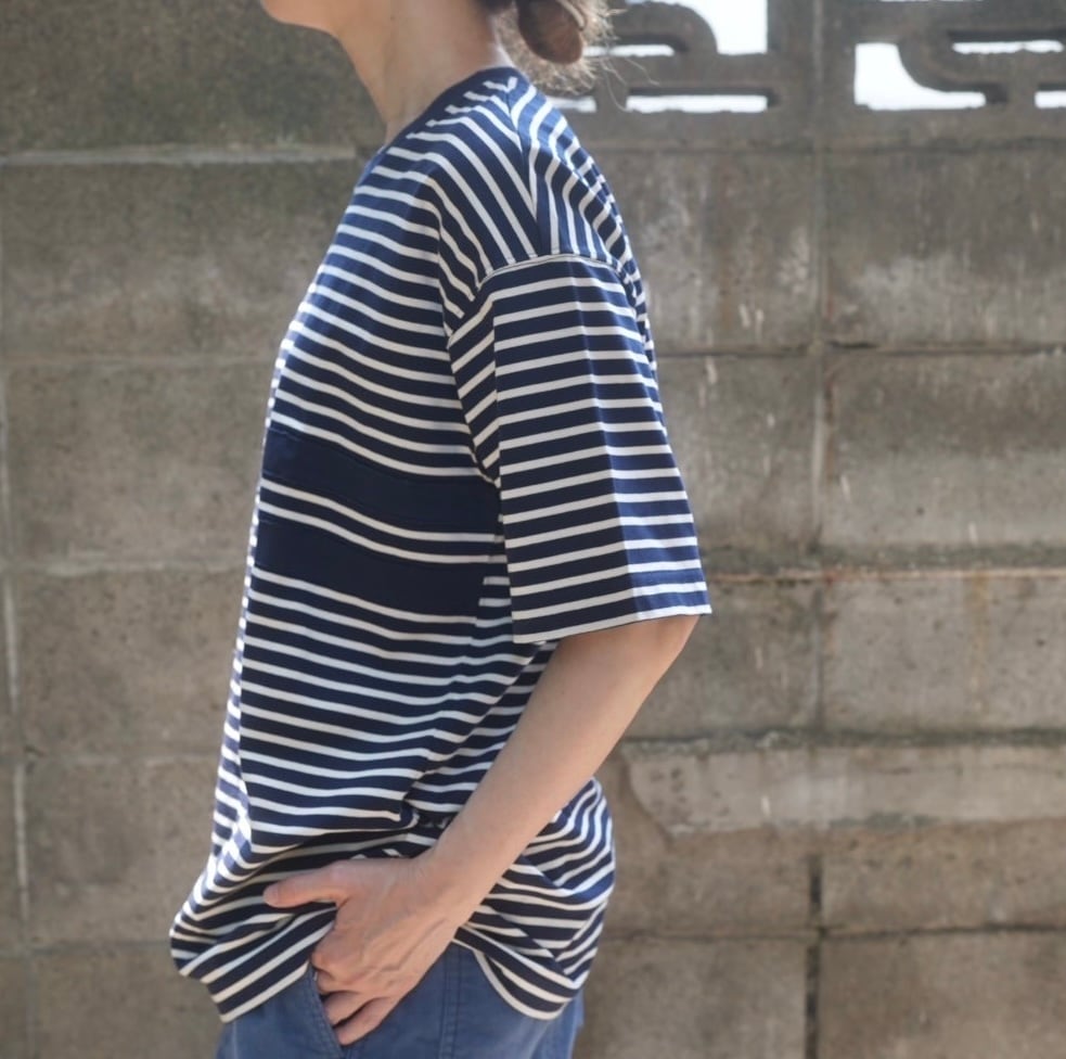 ts(s)ティーエスエス Horizontal Stripe High Density Cotton Jersey 