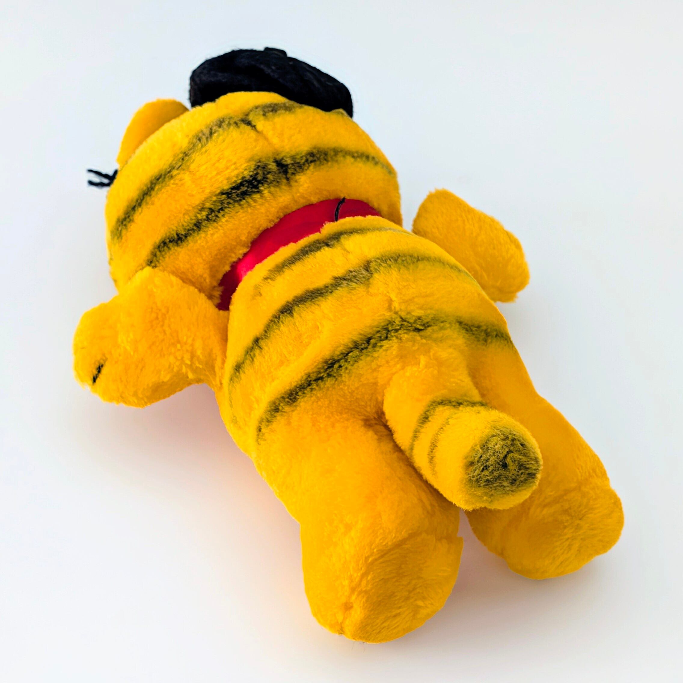 ☆ VINTAGE 1980年代初期 ☆【 Garfield ( ガーフィールド ) 】『 ガーフィールド キャスケット&蝶ネクタイ』ぬいぐるみ / プラッシュ / plush / 1980年代年製 〚アメリカン雑貨 アメトイ〛