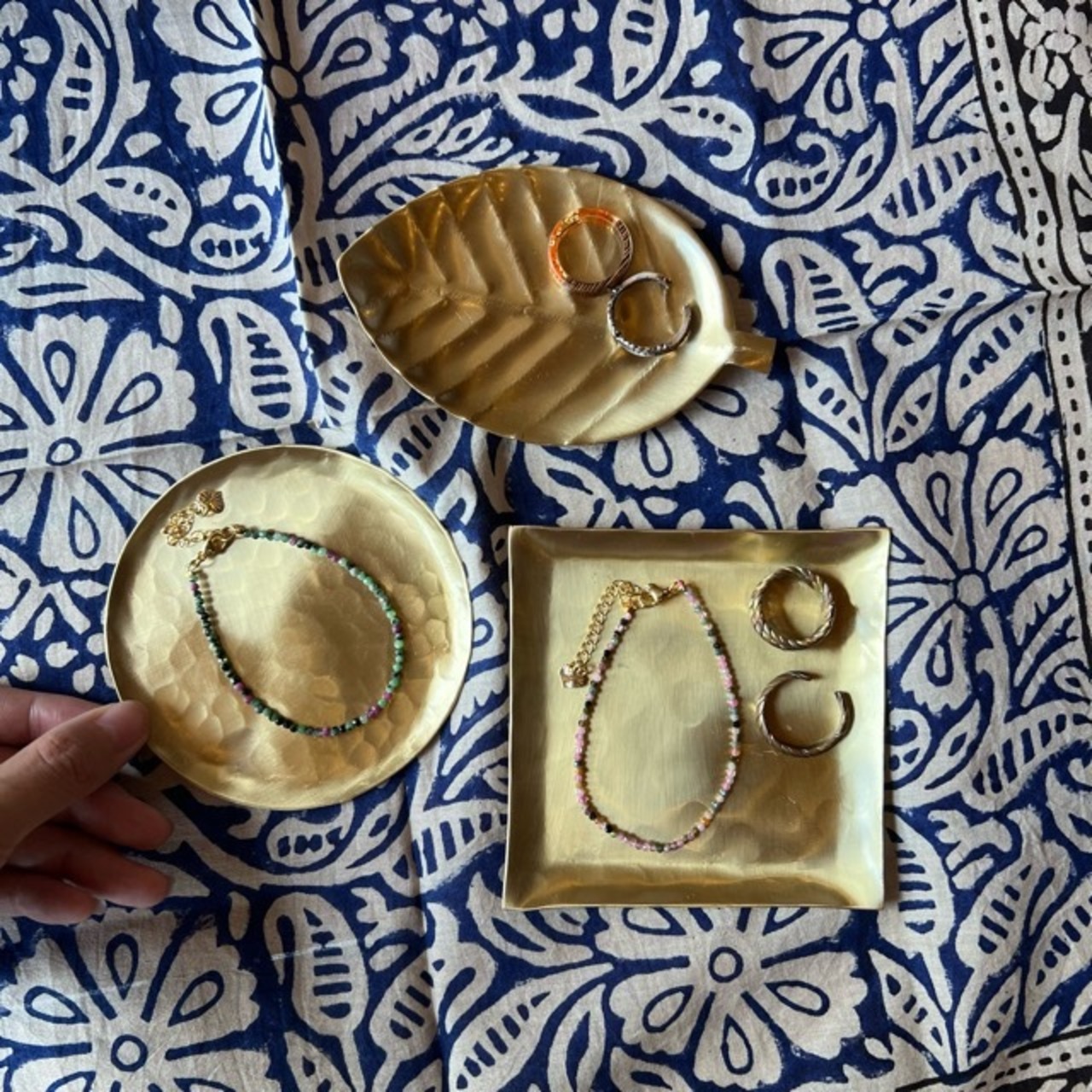 Brass Tray Square 　ブラストレイスクエア　スクエア　トレイ　ブラス　アクセサリー収納　tray　Gold　Accessory　