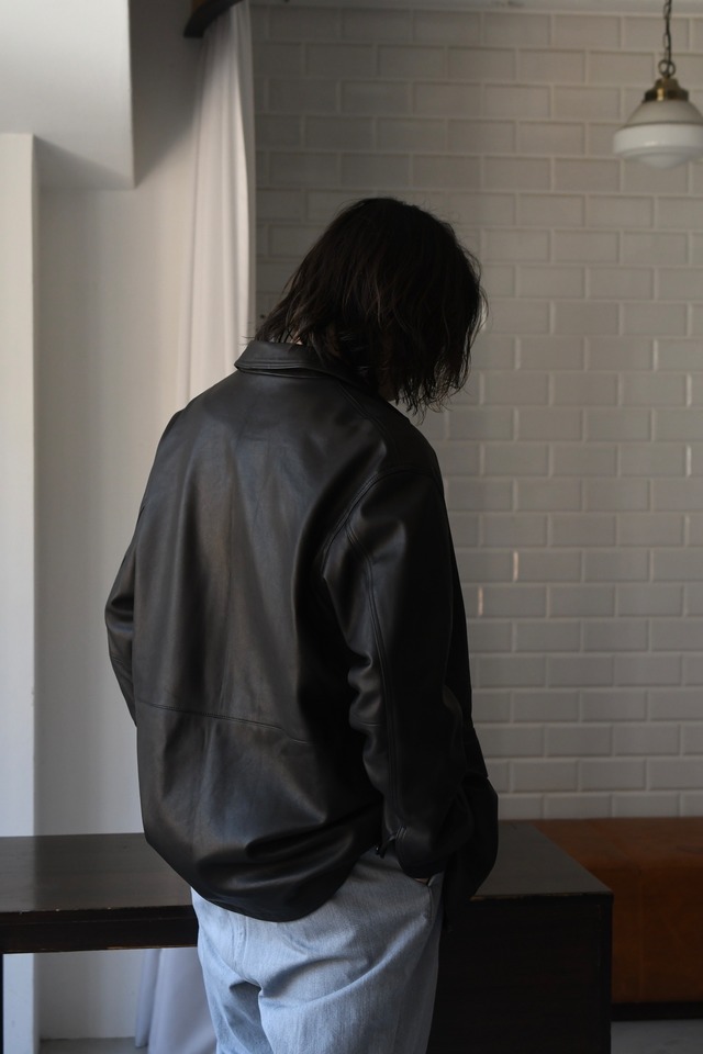 BISOWN / LUMB LEATHER HUNTING JACKET (BLACK)