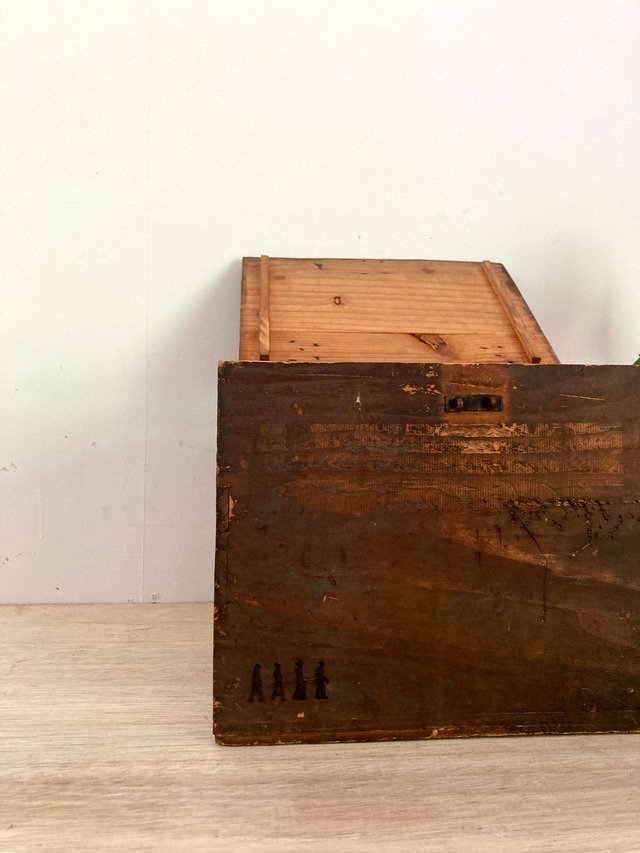 男前な味のある木箱〖古道具〗
