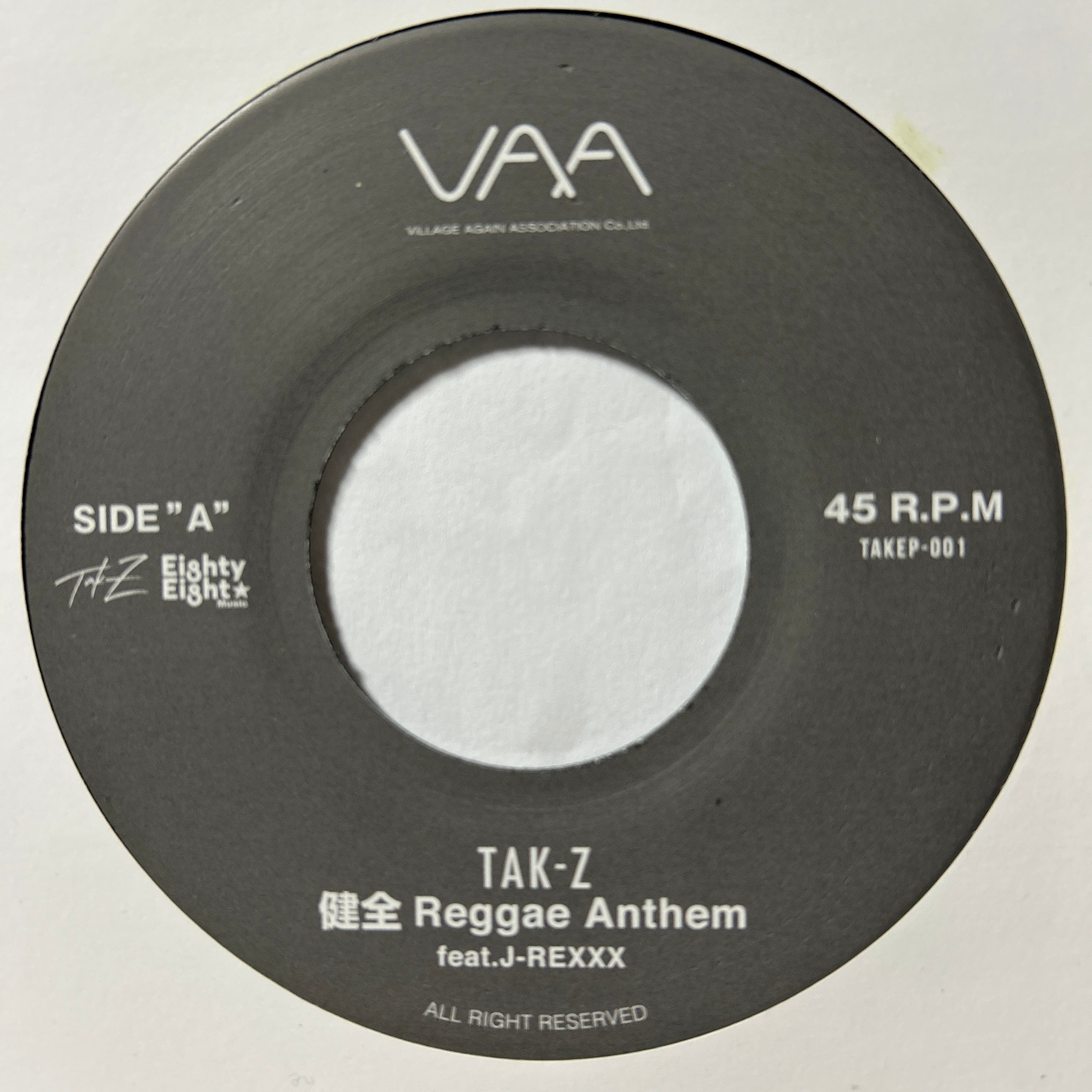 健全REGGAE ANTHEM Tak-Z feat.J-REXXX / VERSION | Eight “0”Nine