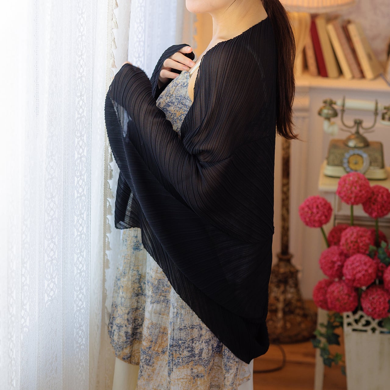 Wearable Stole 016（D－A－016）#450ブラック | dionis