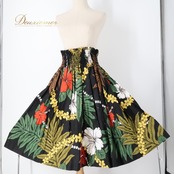 フラダンス 衣装 パウスカート ブラック系 ハイビスカス柄 モンステラ柄 プルメリア柄 ハワイアンプリント アロハ フラ ダンス レッスン 練習 シングル スカート 華やか 鮮やか カラフル おしゃれ レッド系 グリーン系 カーキ系 イエロー系 ホワイト系 ブラウン系 黒 白 赤 黄 緑 茶 ダンス衣装 大人っぽい ハイビスカス 練習着 アロハ柄 リゾート