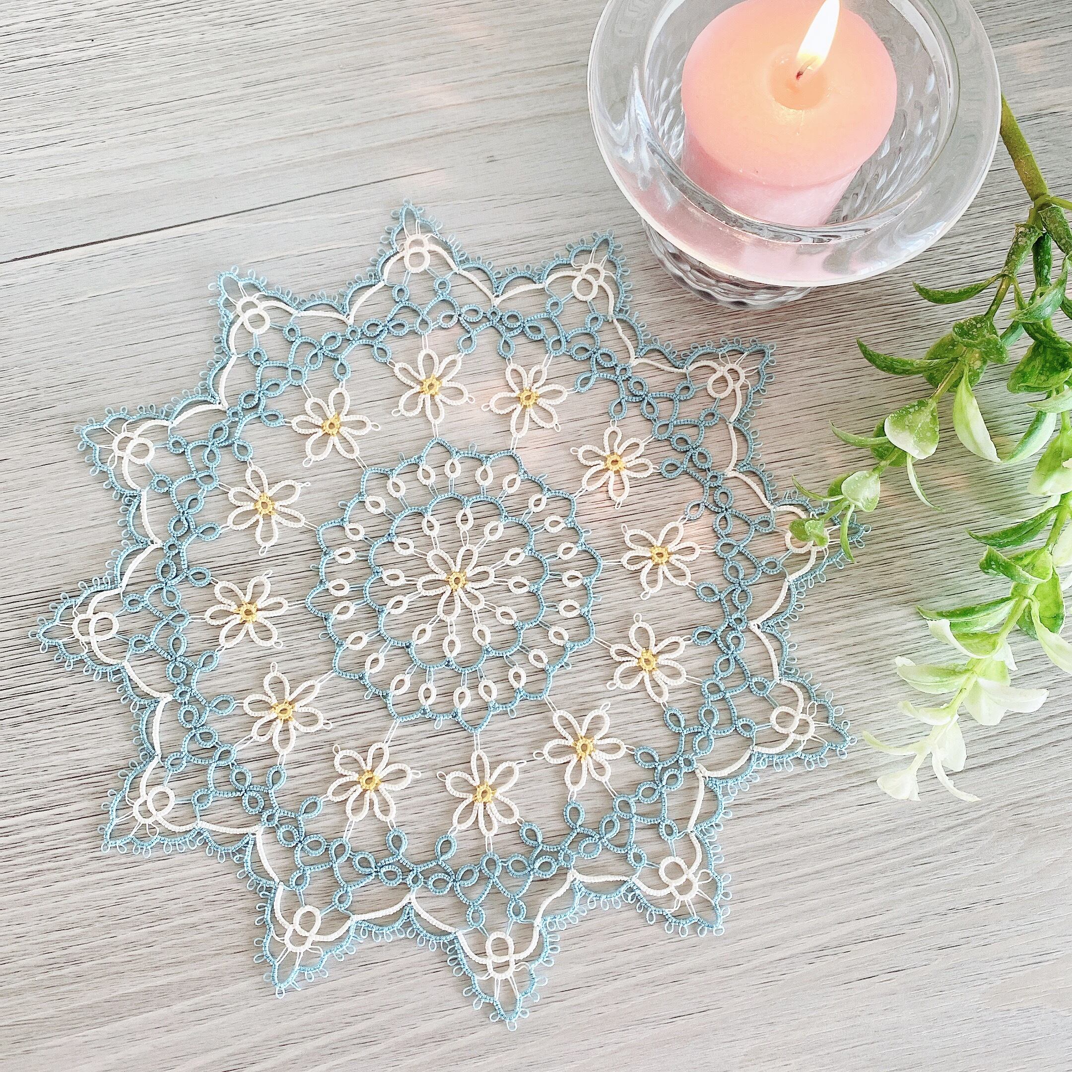 デイジーのドイリー 編み図 Download | AYA Lace