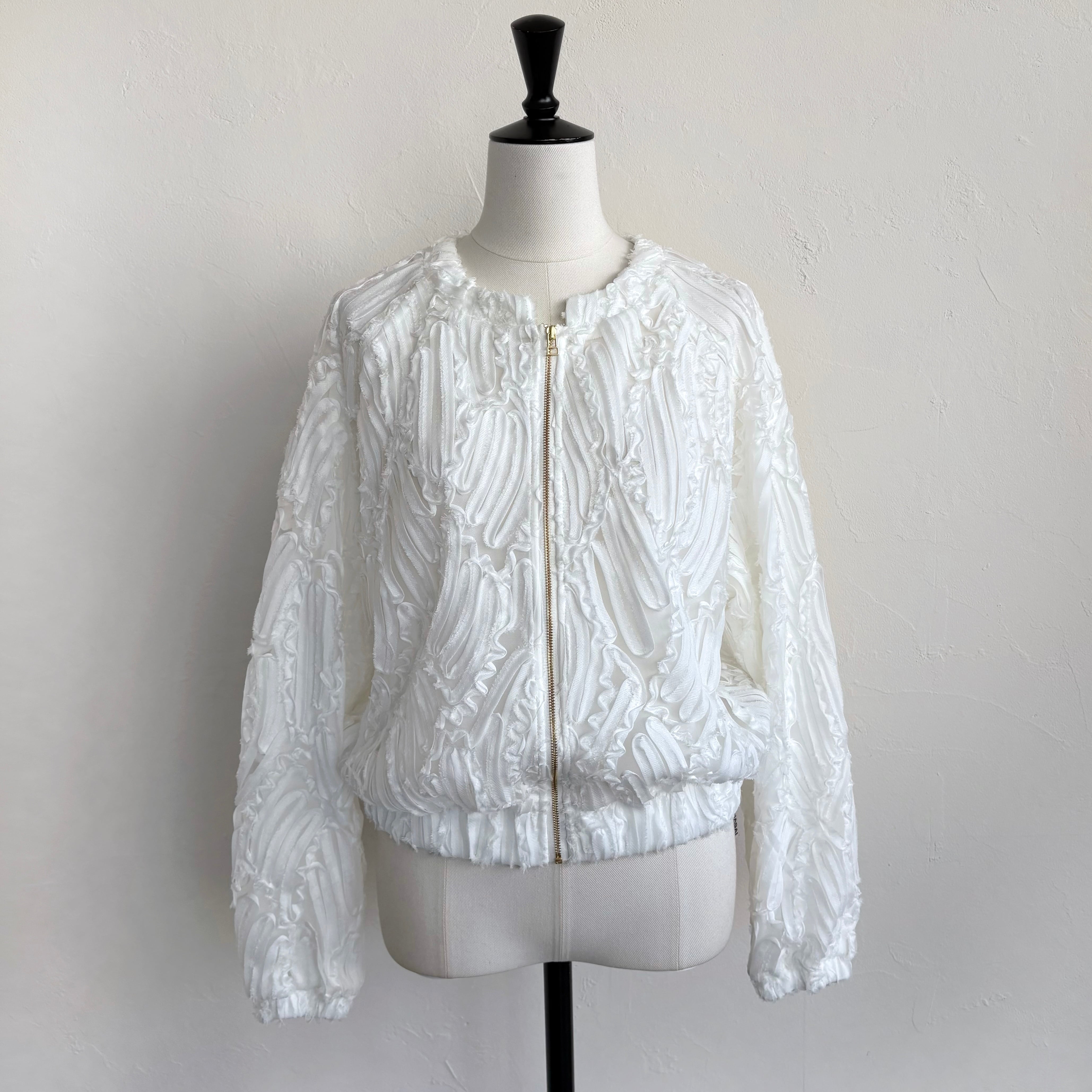 新品☆SYSORUSセレクト レース ホワイト カーディガン レース刺繍カーディガン【CORSINI ＆ PROTI】 | Leilian