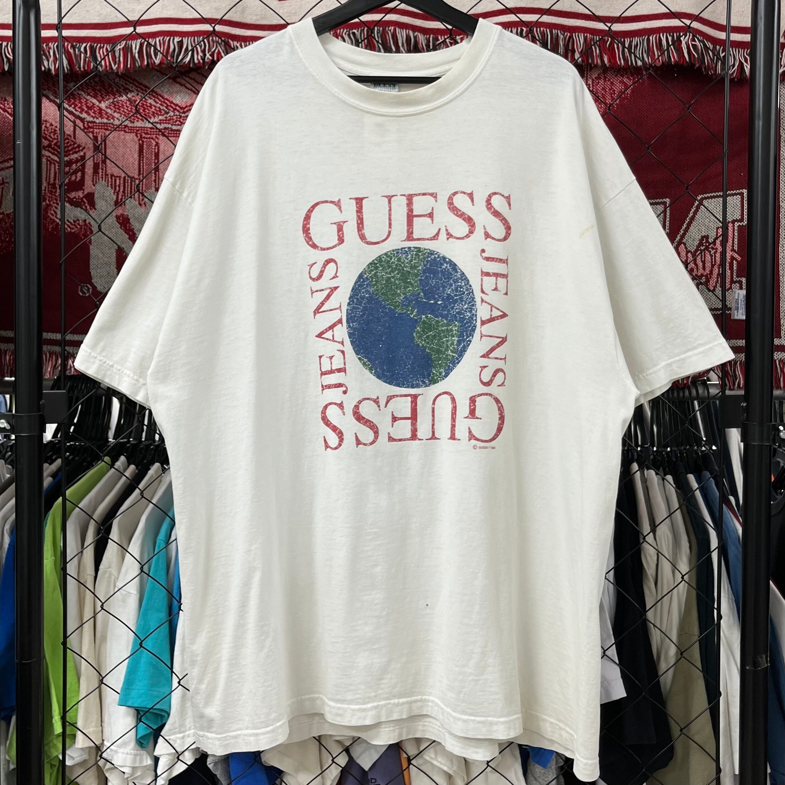 90s GUESS 半袖Tシャツ デザインプリント XL 古着 古着屋 埼玉 