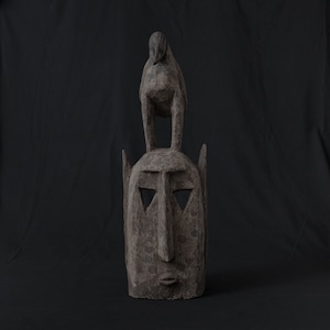 ドゴン族 木彫鳥像面, マリ, 20世紀.