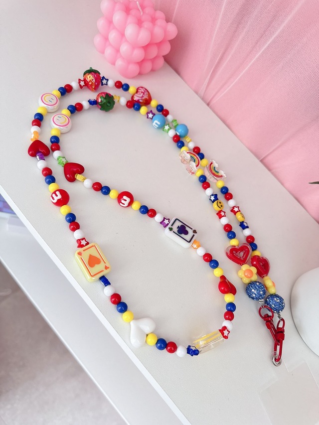 【送料無料】スマホストラップ♡E-135