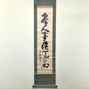 西郷南洲(西郷隆盛)・掛軸・書・藤氏隆永・No.230511-21・梱包サイズ60