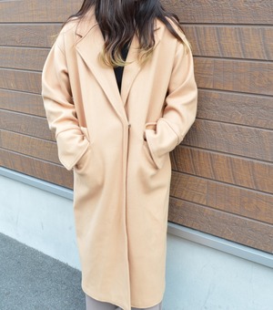 シングルロングコート ウールコート ロングコート 韓国 韓国ファッション