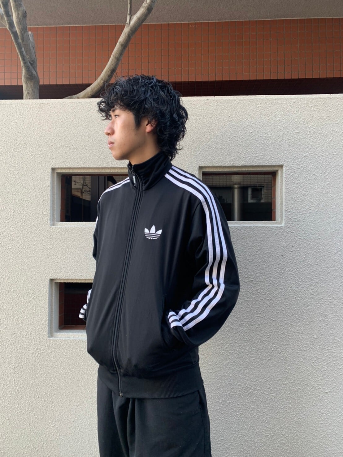 90s00s adidas アディダス　トラックジャケット　ジャージ  　黒