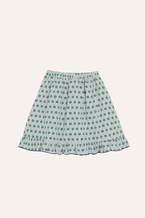 【26AW】The Campamento(カンパメント)Flowers and Stripes Skirt(3y/4y/5-6y/7-8y/9-10y/11-12y)スカート ストライプ 花