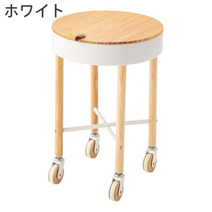キャスター付き サイドテーブル