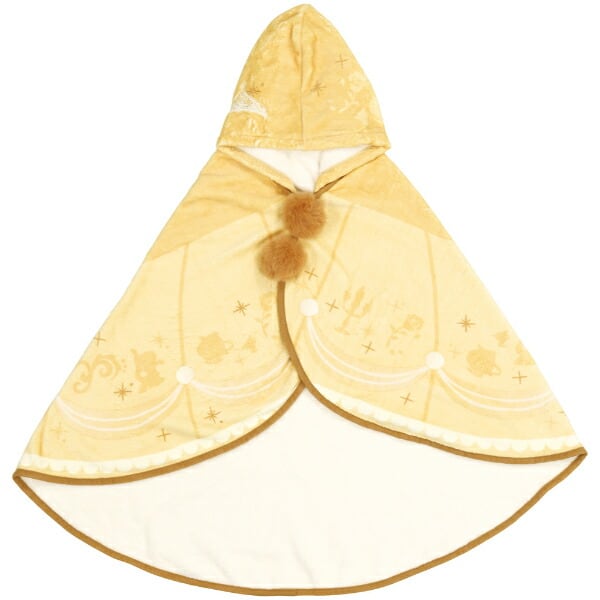 ディズニープリンセス ベル 吸水速乾フード付き バスポンチョ バス