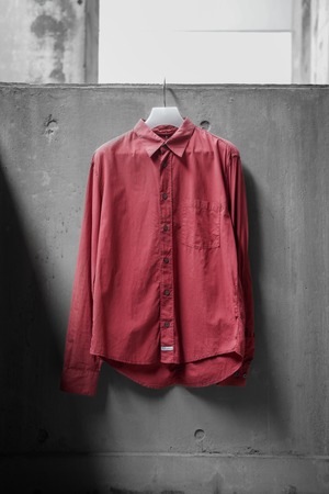 00's "C.P. COMPANY" Garment-dyed Lawn Cotton Shirt Made in ITALY