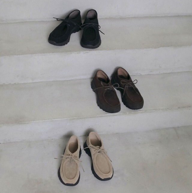 632.anuke（アンヌーク）Eco Suede Moccasin エコスエードモカシン（BLK/BRN/BEG）62621009