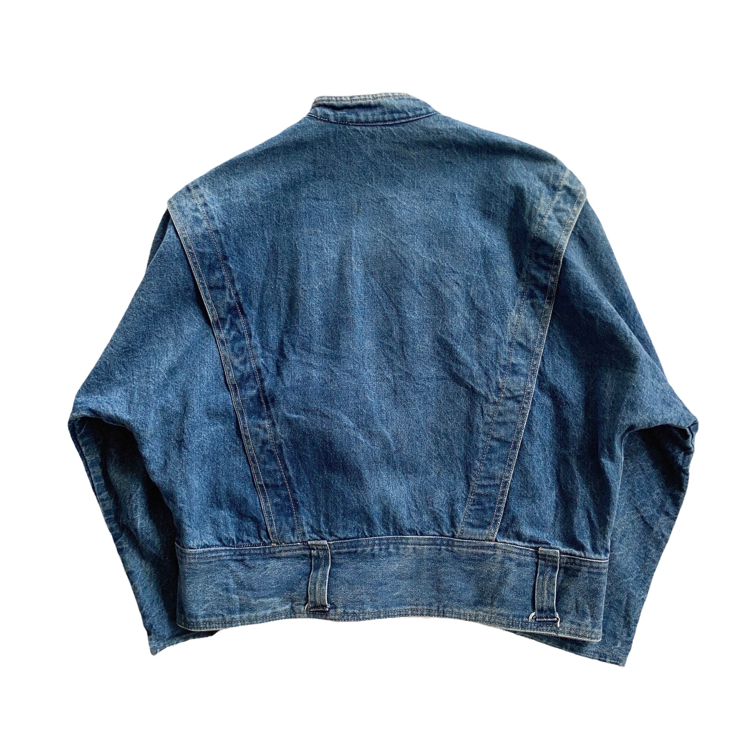 JOU JOU ダブルブレスト デザインデニムジャケット USA製 SIZE M JOU JOU ダブルブレスト デザインデニムジャケット USA製 SIZE M