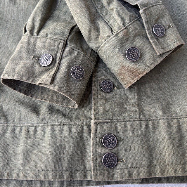 US Army M-41 HBT Shirt Jacket 46R 40s 画像4