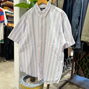 ⓃRALPH LAUREN STRIPE S/S SHIRT