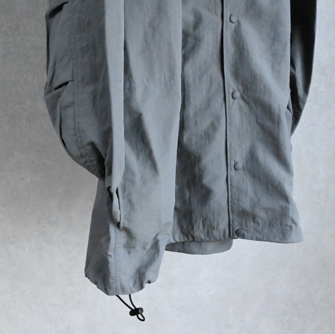 9月15日まで　アノラック　マニュアルアルファベット　ライトシェルスナップT 24SS/価格据え置き】MANUAL ALPHABET / LIGHT SHELL SNAP TEE - NAVY