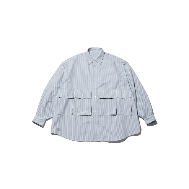 【FreshService(フレッシュサービス)】DRY OXFORD FLAP POCKET L/S SHIRT（FSW-23-SH_001）