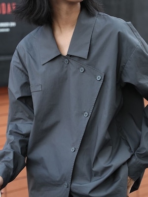 Mens like asymmetry shirt（メンズライクアシンメトリシャツ）a-800