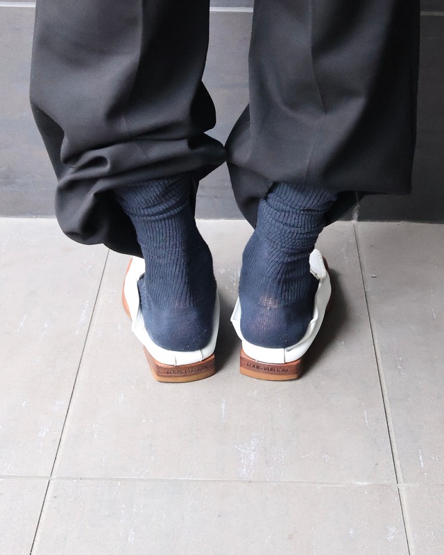 【Louis Vuitton】square toe babouche loafers