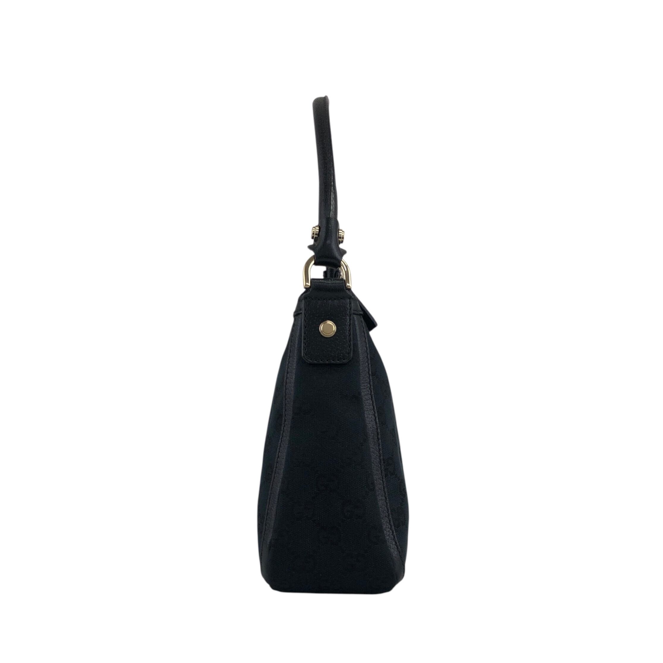 GUCCI グッチ GGキャンバス ショルダーバッグ ブラック ロゴ